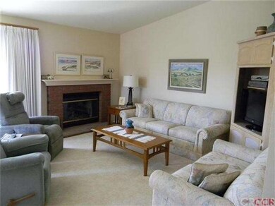Cozy up to the fireplace on a cool night.