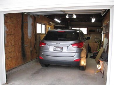 inside garage, nice space for extra storage