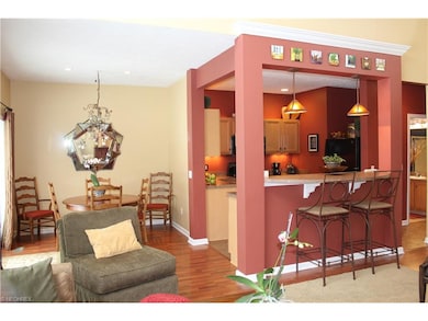 Dining area with slider to patio outdoors.