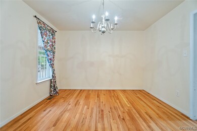 Unfurnished room featuring light hardwood / wood-s