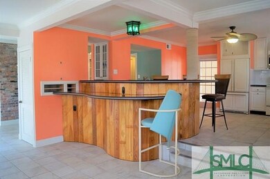 Two tiered bar.