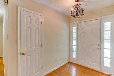 Foyer with coat closet