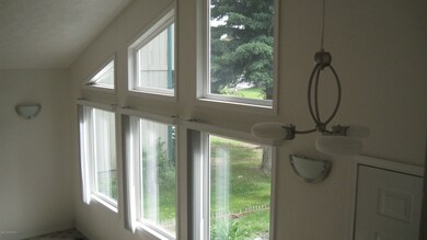 Looking into living room from above