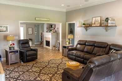 Open floorplan creates lots of space for entertaining.