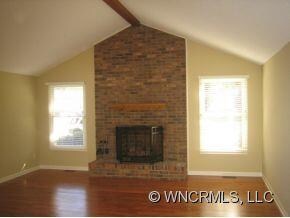 living with gas fireplace