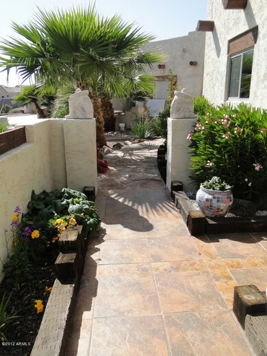 Wrap around sidewalk to gate