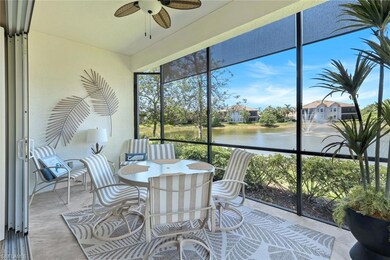 Screened Lanai overlooking water for your morning coffee or casual meals or just relaxing. ceiling fan, and a water view
