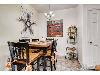 Dining space has plenty of room