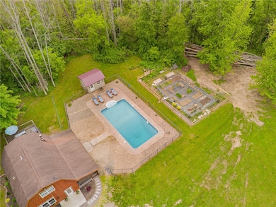 The home - the in ground pool and the garden! The