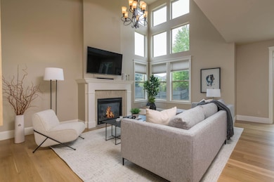 Living Room with Fire