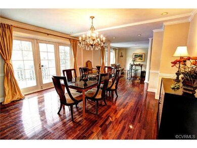 Dining room looking into living room