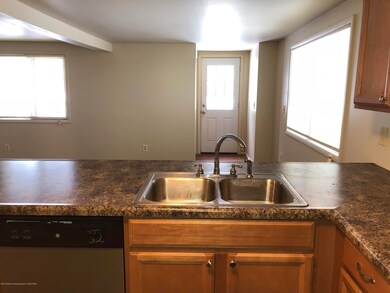kitchen with view to family room