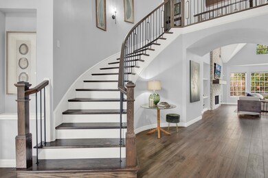 Sprial staircase with new spindles and wood steps