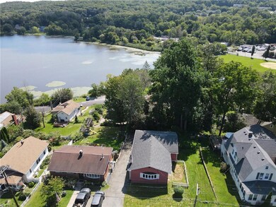 Aerial with lake