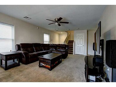Family Room. Family Room with ceiling fan