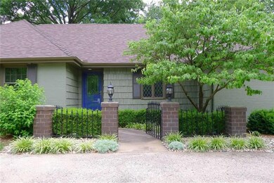 Inviting Front Entry Courtyard.