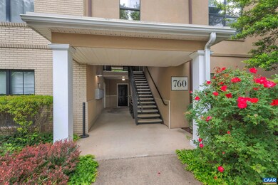 Two sets of stairs from lot to 3A