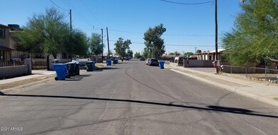 Looking west down the road