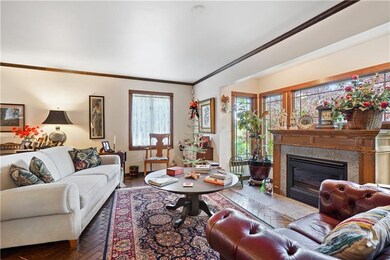 The focal point of the living room is the beautifu