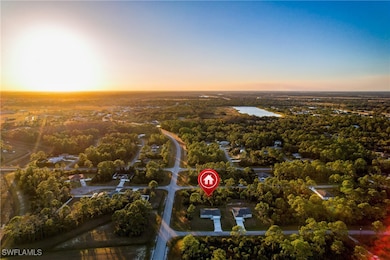 View of aerial view at dusk