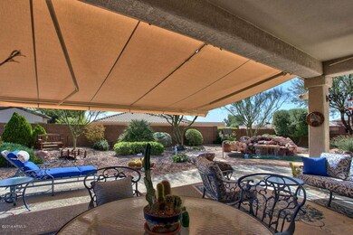 Private walled backyard