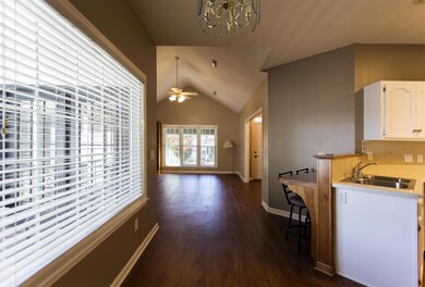 View of living room from kitchen