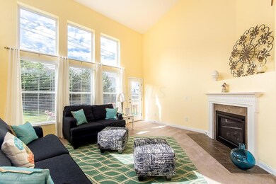 Gas log fireplace