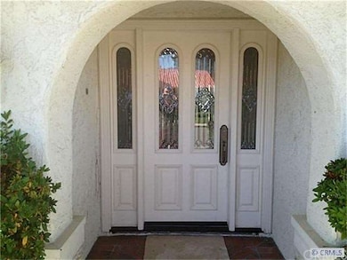 Custom front entry door.