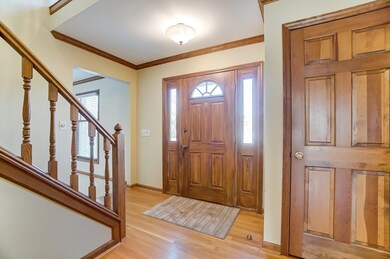 Hardwood flooring and natural wood panel doors.