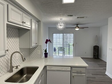 Granite countertop in the kitchen