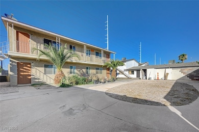 View of building exterior with a residential view