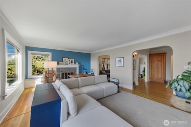Unit B living room, looking back toward entryway.