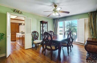 Dining room with lots of light and plantation shut