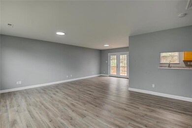 Spacious living room and dining room