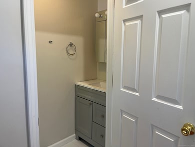 Half bathroom conveniently located on the main level