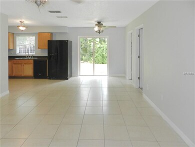View of kitchen from living room