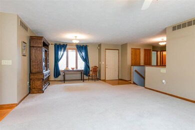 First Floor Living Room facing East.