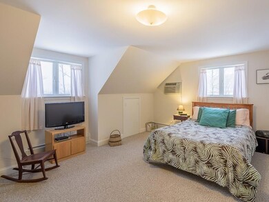 Spacious and carpeted master bedroom