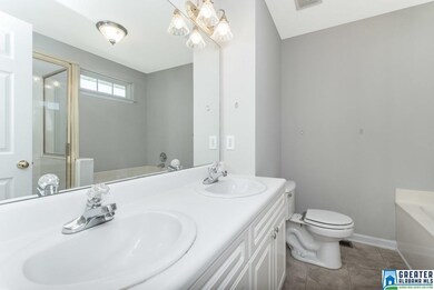 Nice master bathroom with tub and separate shower.