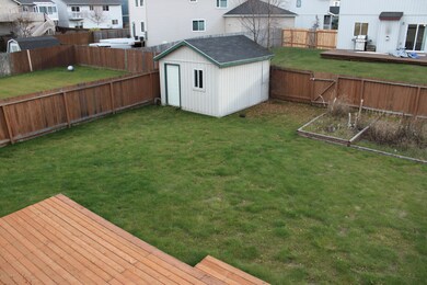 view of yard from upper deck