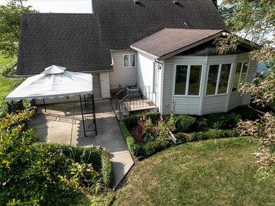 Plenty of room to entertain on rear patio. Gazebo 
