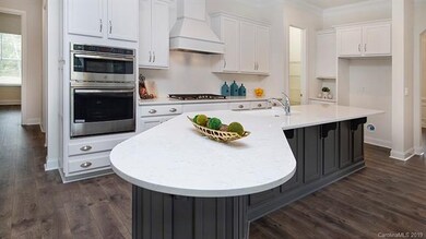 Gourmet kitchen with quartz counter top.