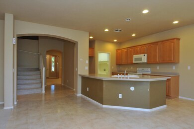 Recessed lighting brightens the space!
