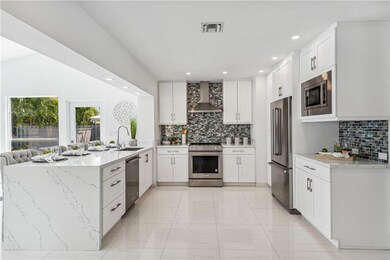 Open kitchen.