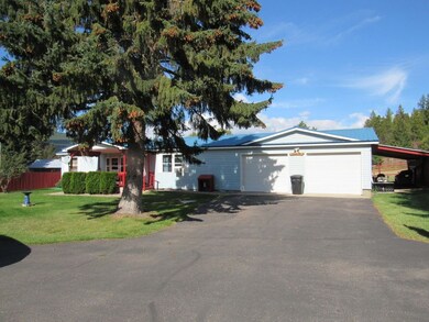 Front with attached garage