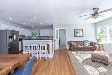 Kitchen open to living room