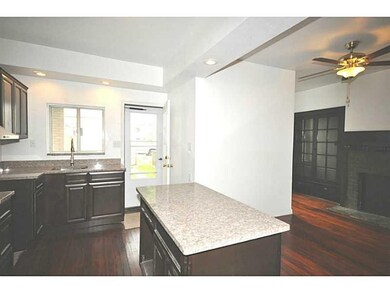 Kitchen. Access to the yard from the kitchen. The 