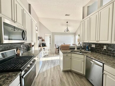 Kitchen with bright breakfast rooom