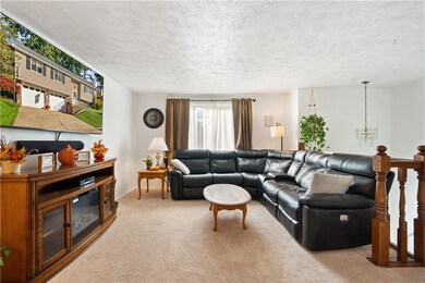 The living room feels so open with light coming fr