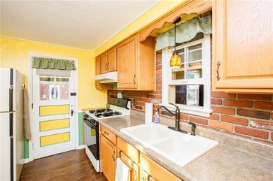 Gas range and custom cabinetry